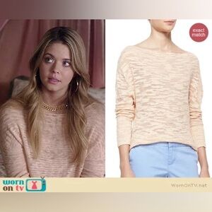 ASO Alison DiLaurentis Pretty Little Liars Boat-Neck Slub Sweater Alice + Olivia